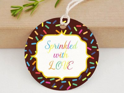 sprinkled with love tags