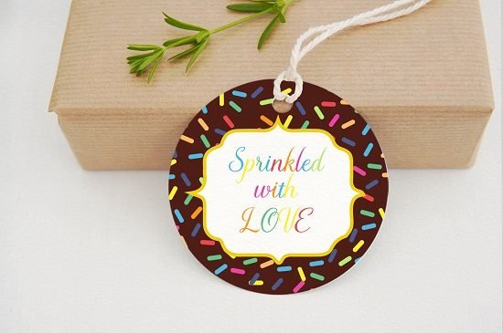 sprinkled with love tags