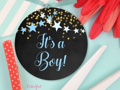 its a boy baby shower favor tag template